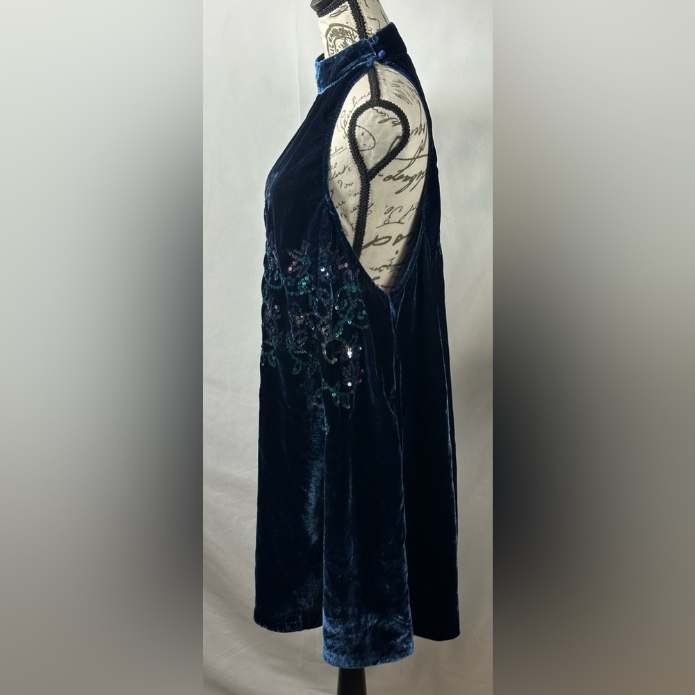 Free People Navy Mini Dress - Picture 3 of 13